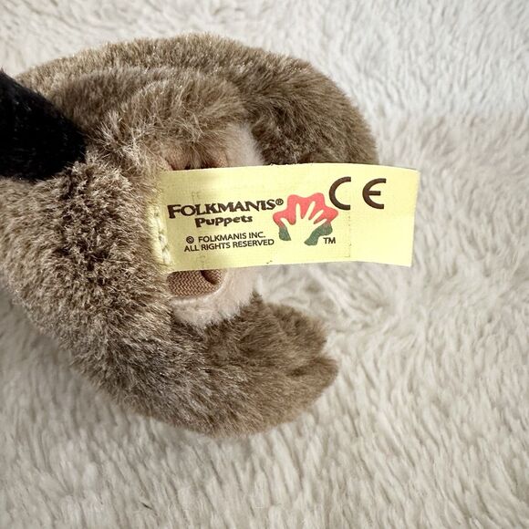 Folkmanis Mini Jack Rabbit Finger Puppet 5” Brown Plush Toy Stuffed Animal - Picture 3 of 5